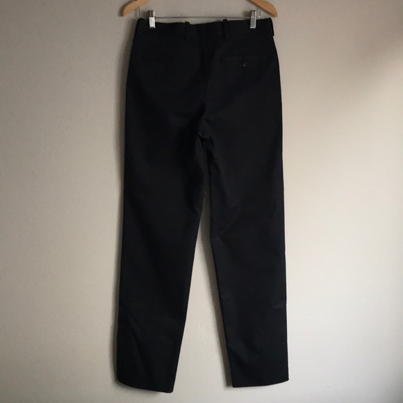 John W Nordstrom Smartcare Black Flat Front Pants - Picture 3 of 8